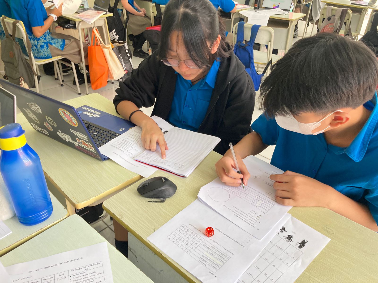 Secondary 2 – Maths Probability Experiment: Battle simulation