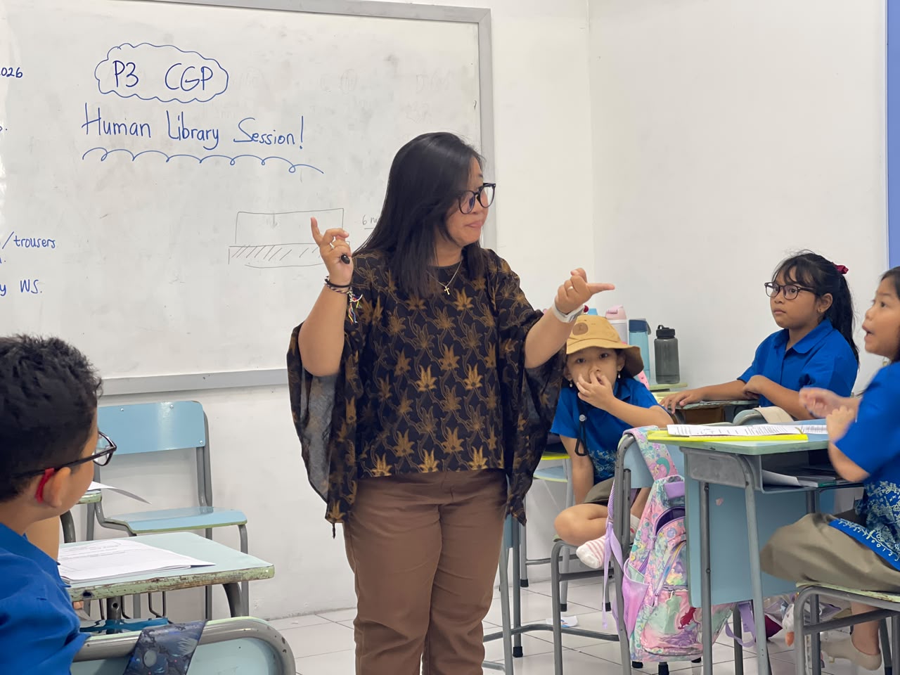Primary 3 – Cambridge Global Perspective: Exploring School History Through a Human Library Session