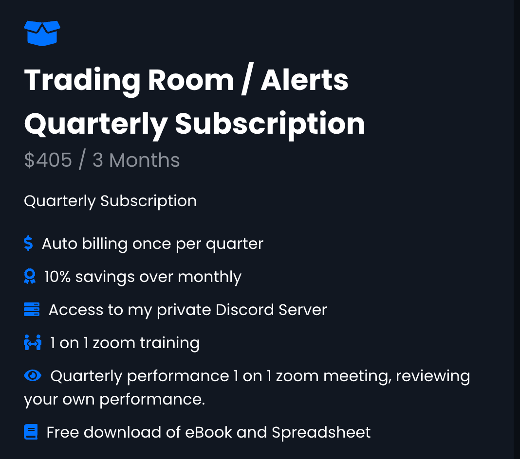 Quarterly Trade Alerts Service
