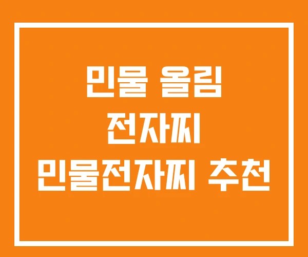 민물 올림 전자찌 민물전자찌 추천