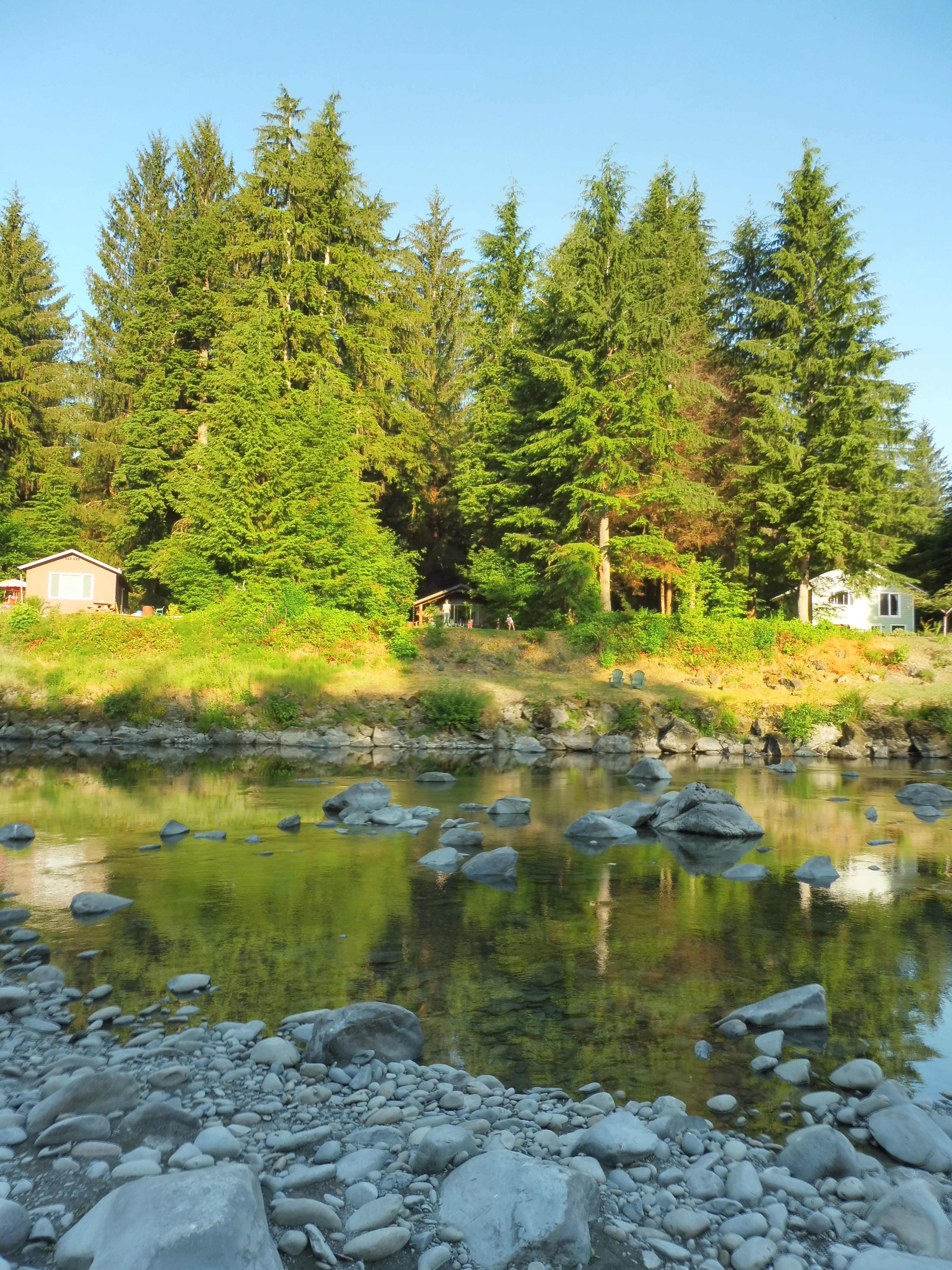 cabane au bord de la Bogachiel River