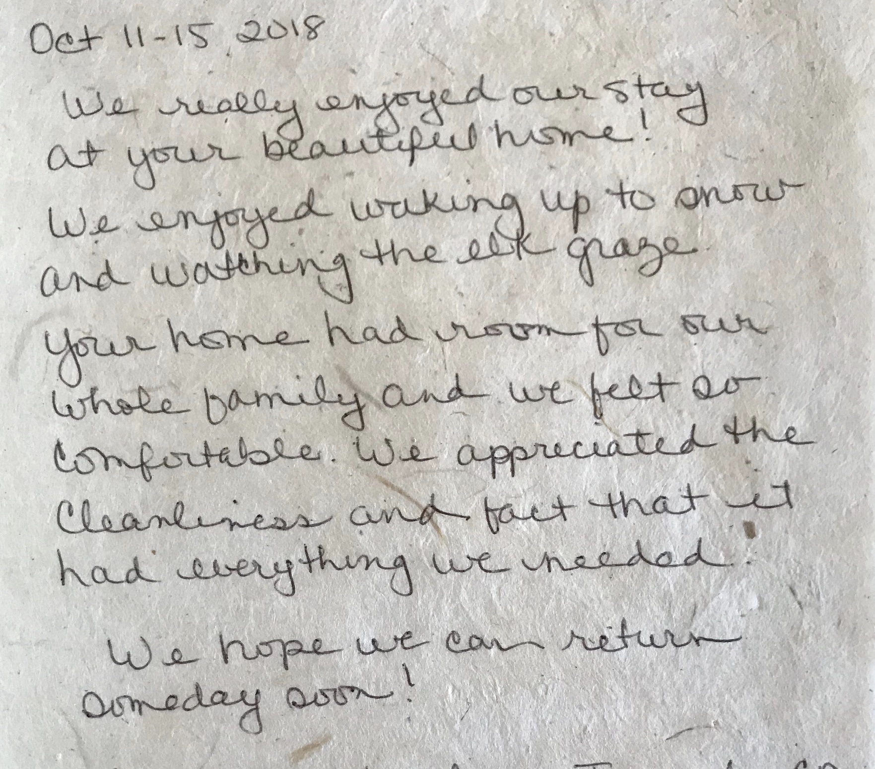 Estes Park Colorado lodging Review