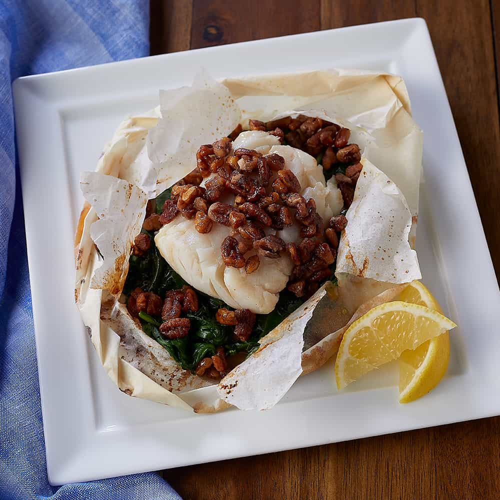 Honey Pecan Cod Fisher Nuts