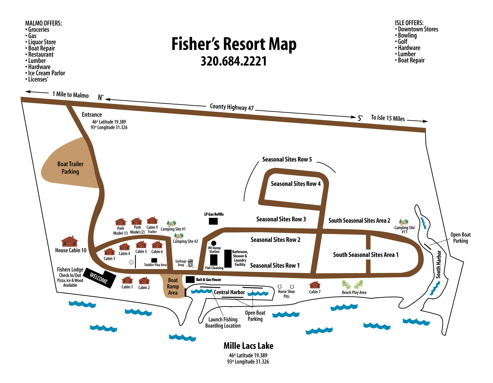 Vacation rental homes located at mille lacs. Mille Lacs Lake Resorts: Fisher's Resort, Voted Best