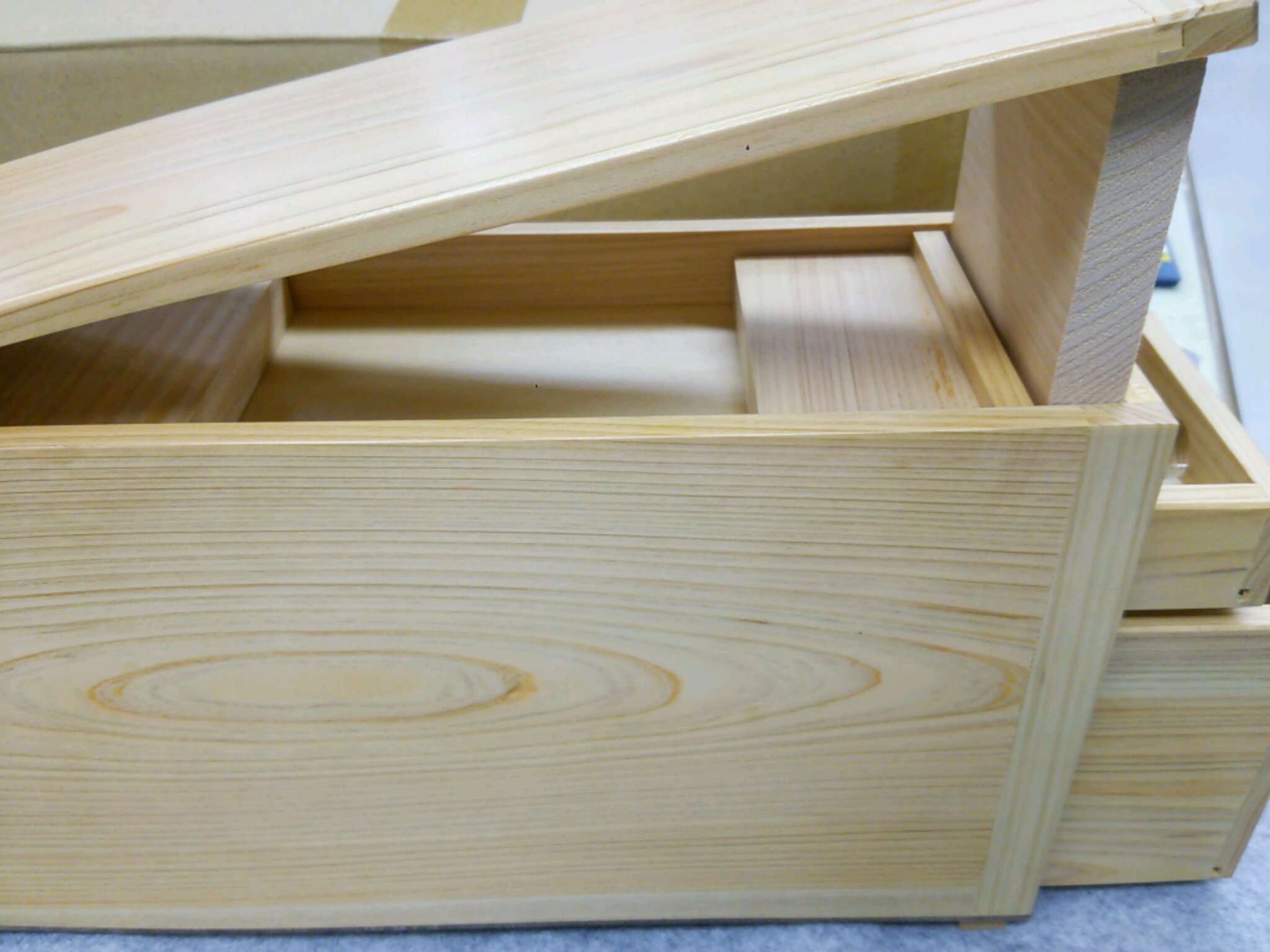 木製ワカサギ道具箱