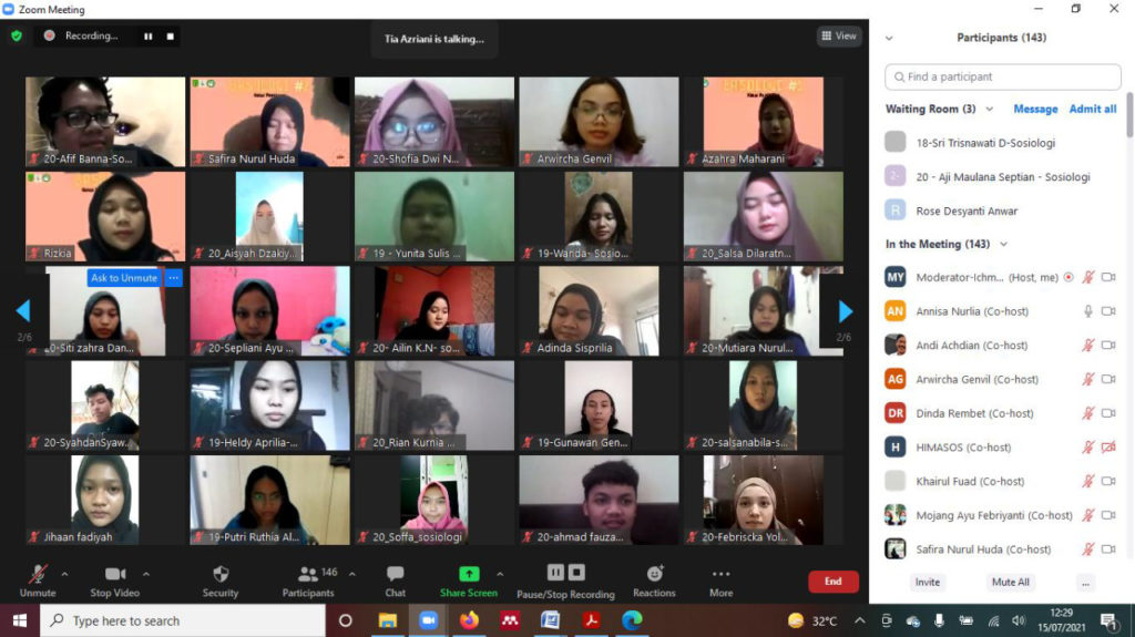 Himpunan Mahasiswa Prodi Sosiologi FISIP UNAS Menyelenggarakan Kelas  Pemikiran Tokoh-tokoh Sosiologi – FISIP UNAS