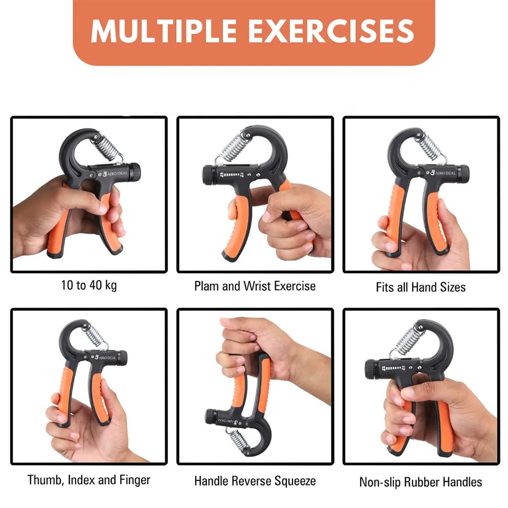 Hand gripper exercises
