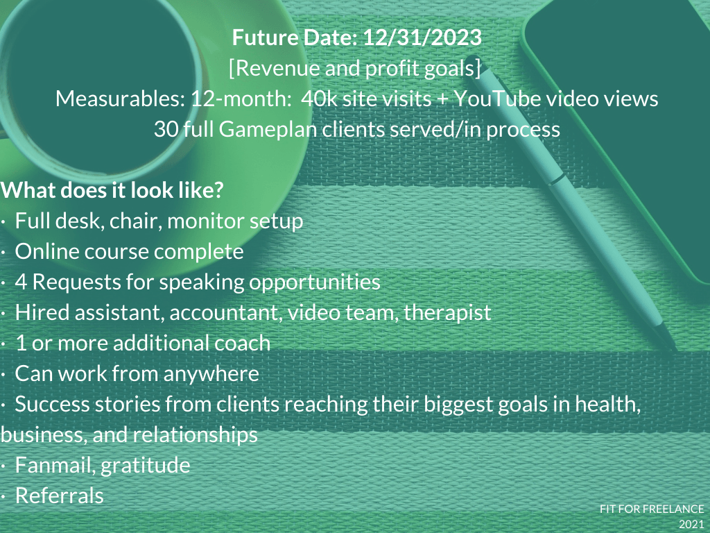 3-year goals