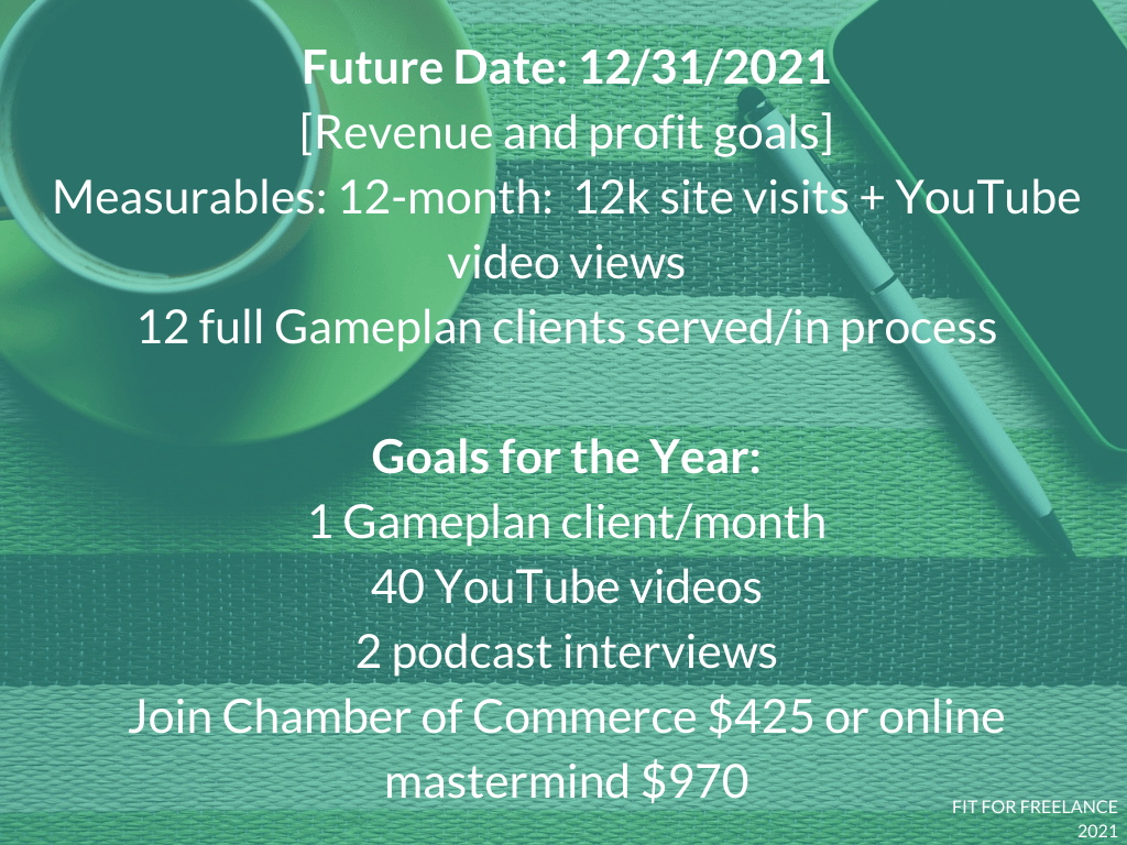 goal setting breakdown