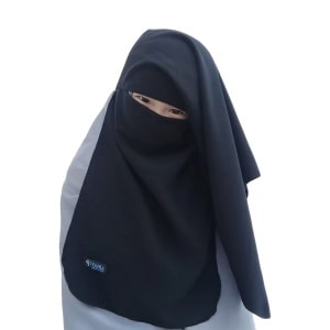 Hijab syari cadar berbahan ceruti, halus . 4 Model Cadar Yang Simple Dan Mudah Untuk Digunakan