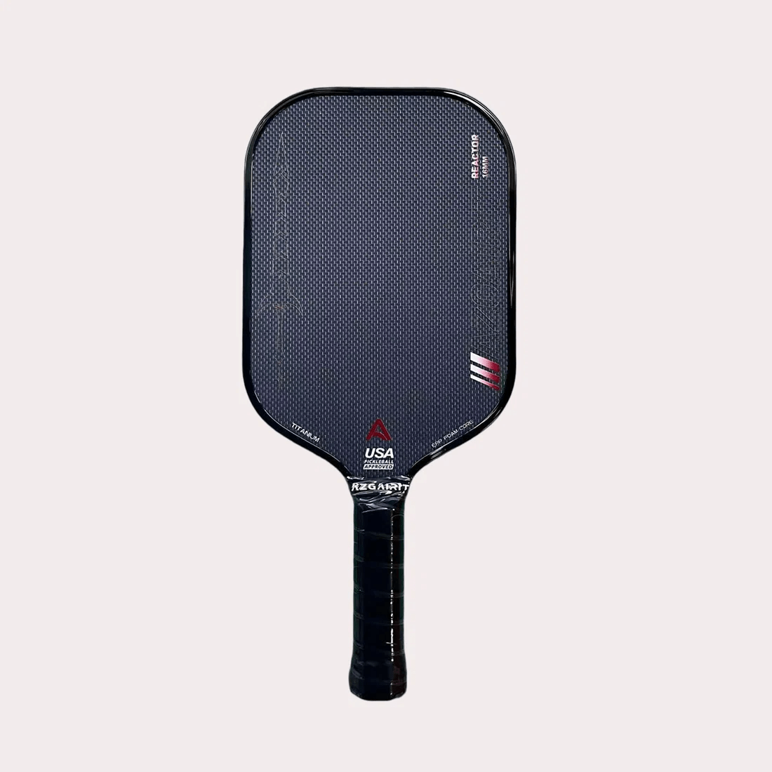 USAPA Approved Azgairit Reactor Boomcore Pickleball Paddle | Titanium + MOI Tuning System | Precise Control | T700 Carbon