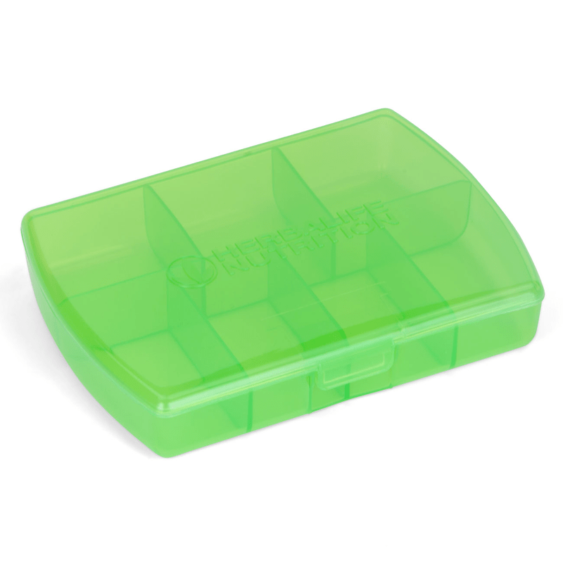 Tablettendoos - transparant groen, klein