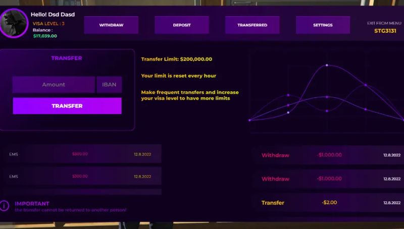 Fivem Banking System Needforscript - Artistic Minimal Texture - Desktop