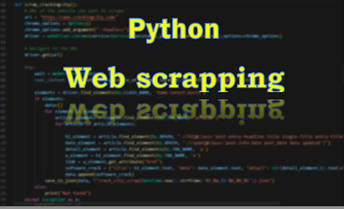 Python Project Task Script Scraping With Gui Desktop Applications - Best Dark Arts in Full HD