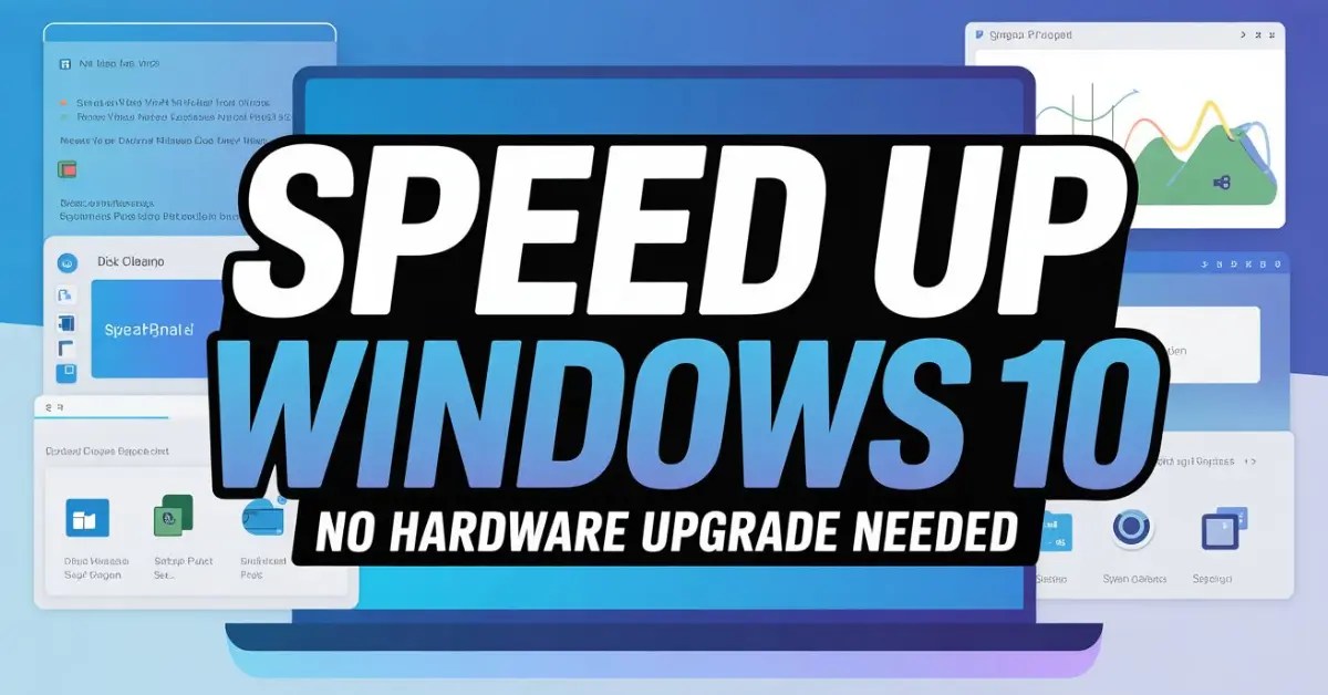 How to Speed Up Windows 10 Without Upgrading Hardware