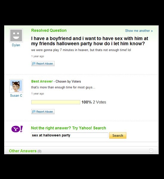 Some Funny Yahoo! Answers