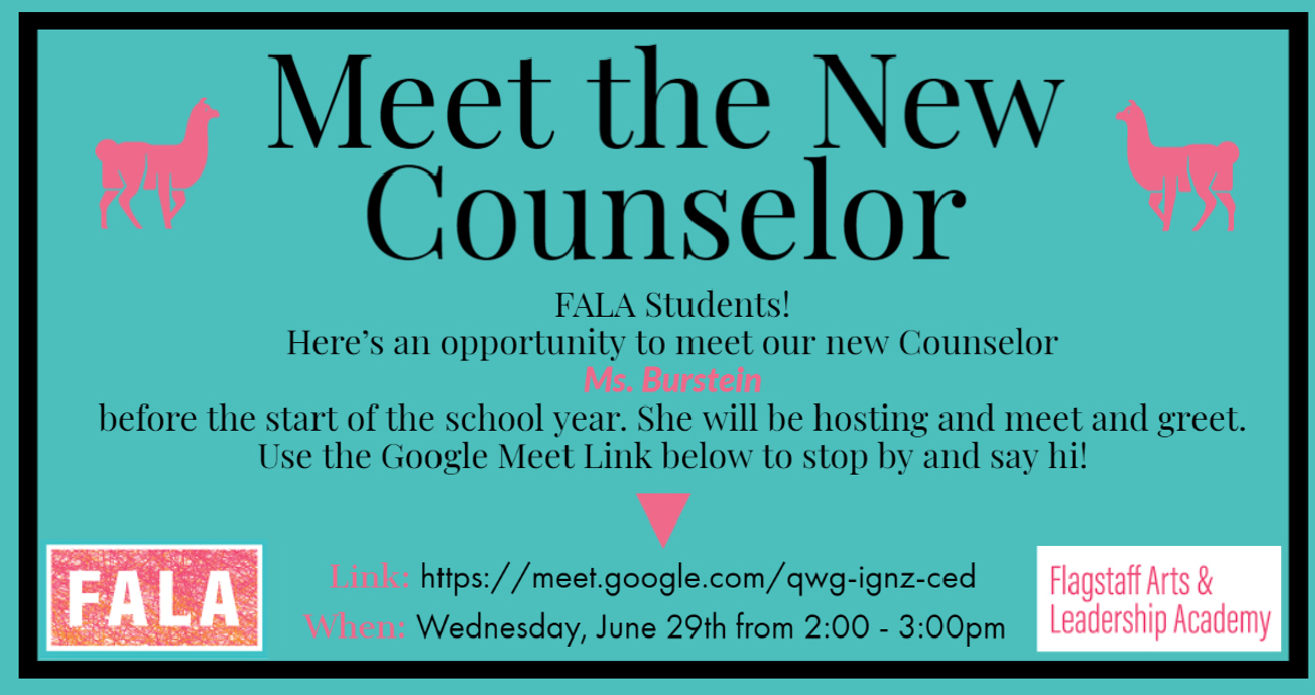 Meet the new counselor July 2020