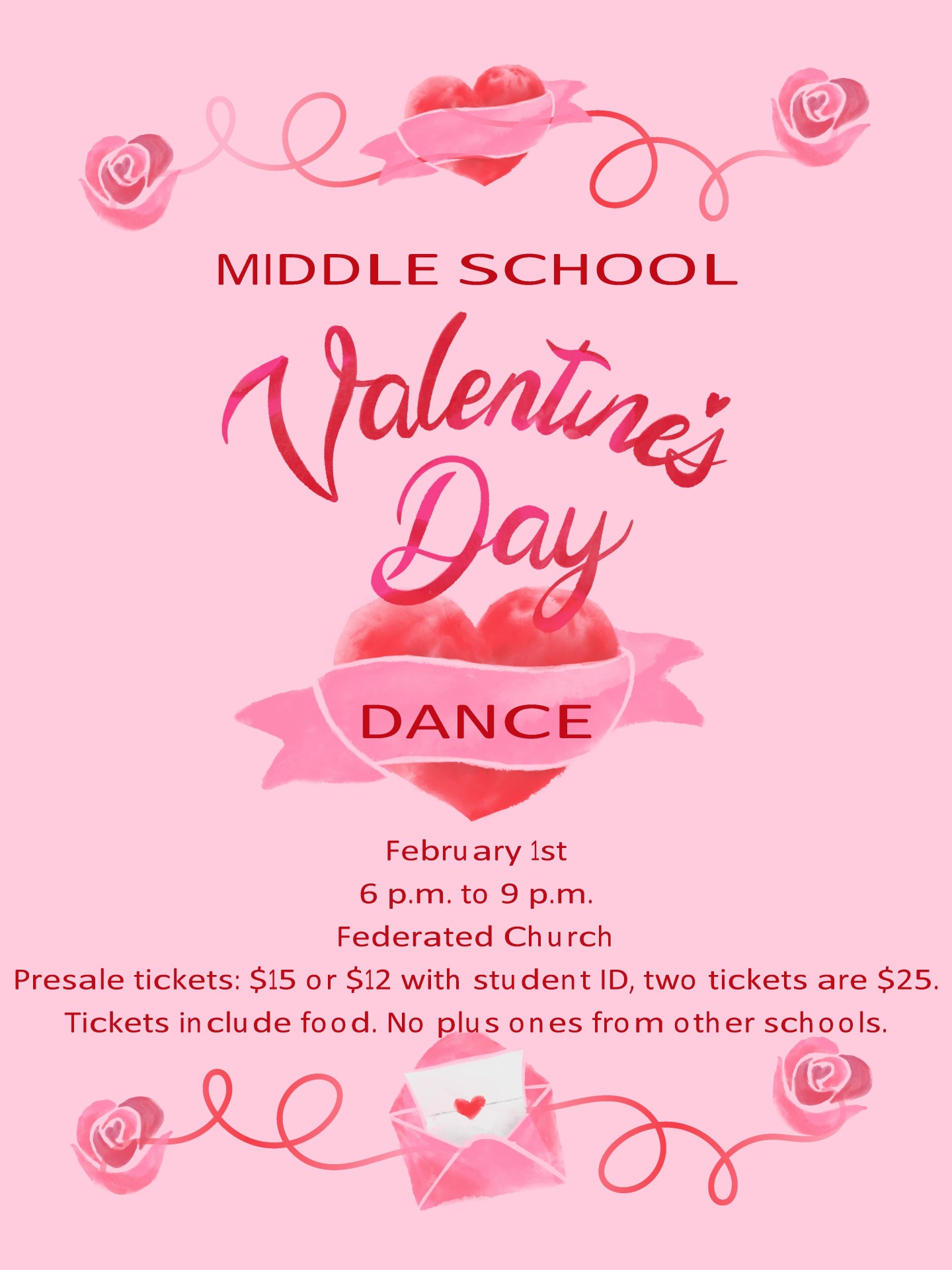 Valentine's Day Dance poster