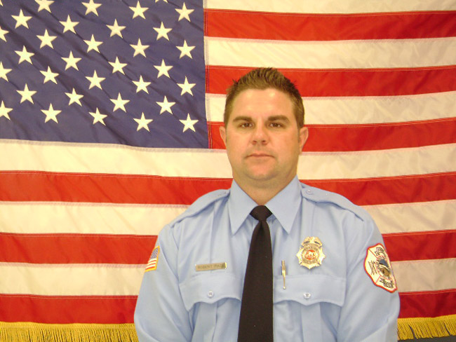 Bobby Pace in his official Flagler Beach Fire Department portrait.