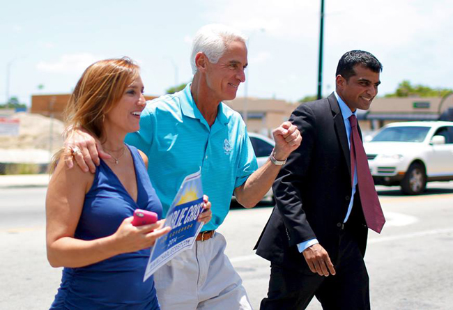 Charlie Crist, in perpetual campaign mode. (Facebook)