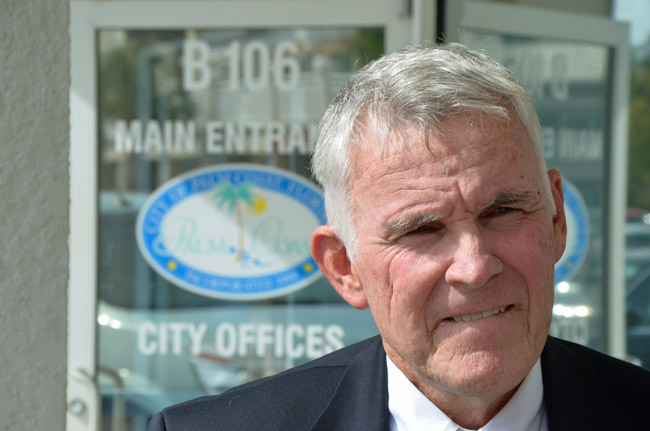 david-ferguson David Ferguson, moments after his appointment to the Palm Coast City Council Tuesday. (© FlaglerLive)