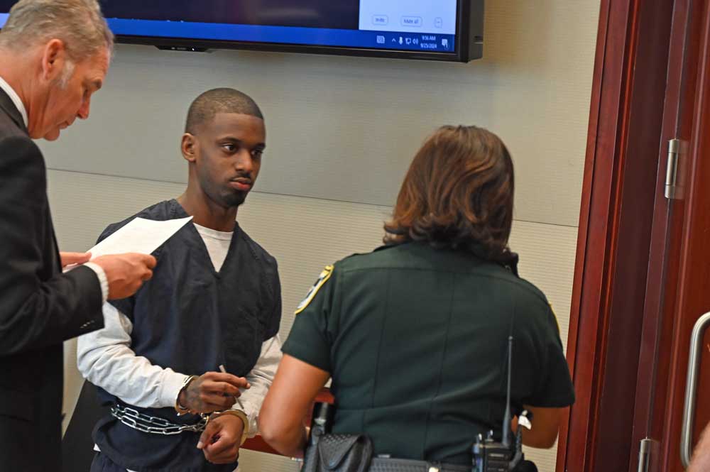 Devandre Williams after the sentencing today. (© FlaglerLive)