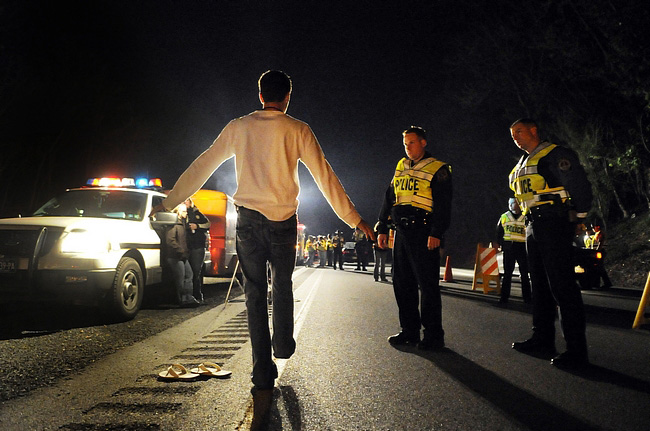 What they call a field sobriety exercise. (Law Enforcement Today)