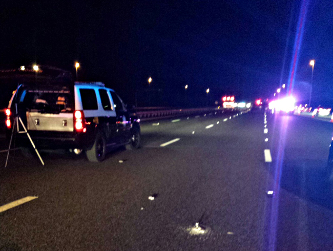 I-95 northbound was closed Friday evening after a suicide.