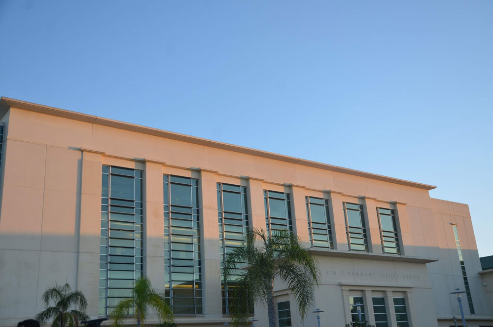 The Flagler County courthouse. Flagler County, along with Putnam, Volusia and St. Johns, form the Seventh Judicial Circuit, which is getting two new circuit judges. Where they will be seated is not yet known. (© FlaglerLive)
