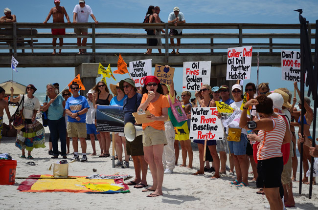 Take your fracking and shove it: protesters in South Florida. (Astronomy Gal)