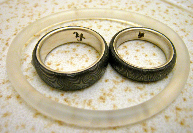 Merck's NuvaRing, the transparent, larger ring in the image, is a form of contraception. (Zane Selvans)