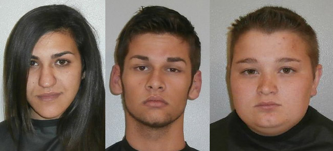 From Left, Laial Remal, Albert Pigg and Kaitlyn Holbrook.