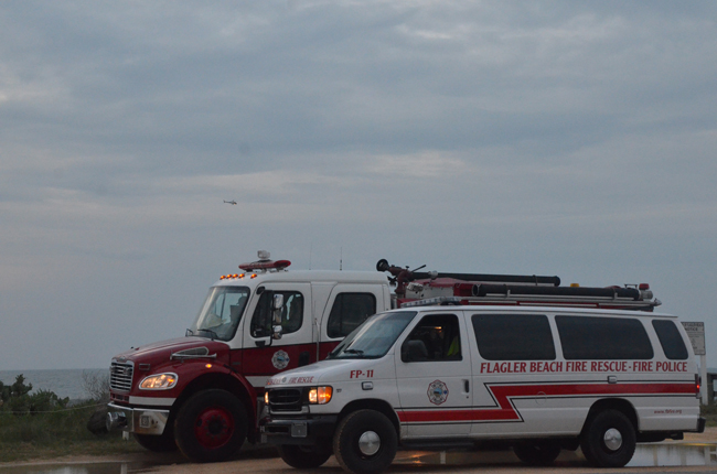 It's twilight for the Flagler Beach Fire Department.
