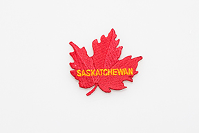 Newfoundland Red Maple Leaf Patch Flag Matrix - Best Dark Pictures in Full HD