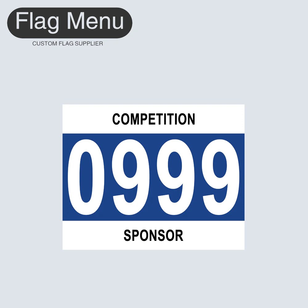 Custom Competition Numbers Flag Menu