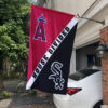 Angels vs White Sox House Divided Flag, MLB House Divided Flag 2 Angels vs White Sox House Divided Flag, MLB House Divided Flag, MLB House Divided Flag