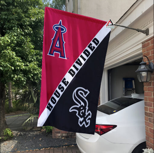 Angels vs White Sox House Divided Flag, MLB House Divided Flag Angels vs White Sox House Divided Flag, MLB House Divided Flag