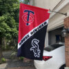 Twins vs White Sox House Divided Flag, MLB House Divided Flag, MLB House Divided Flag