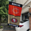 Bears vs 49ers House Divided Flag, NFL House Divided Flag 1 Bears vs 49ers House Divided Flag, NFL House Divided Flag, NFL House Divided Flag