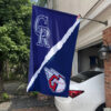 Rockies vs Guardians House Divided Flag, MLB House Divided Flag