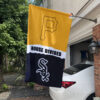 Pirates vs White Sox House Divided Flag, MLB House Divided Flag 2 Pirates vs White Sox House Divided Flag, MLB House Divided Flag