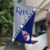Rays vs Guardians House Divided Flag, MLB House Divided Flag 2 Rays vs Guardians House Divided Flag, MLB House Divided Flag
