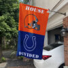 Browns vs Colts House Divided Flag, NFL House Divided Flag 1 Browns vs Colts House Divided Flag, NFL House Divided Flag