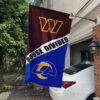 Commanders vs Rams House Divided Flag, NFL House Divided Flag, NFL House Divided Flag