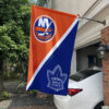 Islanders vs Maple Leafs House Divided Flag, NHL House Divided Flag