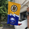 Bruins vs Sabres House Divided Flag, NHL House Divided Flag
