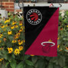 Raptors vs Heat House Divided Flag, NBA House Divided Flag 1 Raptors vs Heat House Divided Flag, NBA House Divided Flag