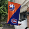 Islanders vs Canadiens House Divided Flag, NHL House Divided Flag 1 2 256