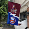 Coyotes vs Islanders House Divided Flag, NHL House Divided Flag