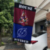 Coyotes vs Lightning House Divided Flag, NHL House Divided Flag